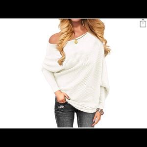White Pull over sweater